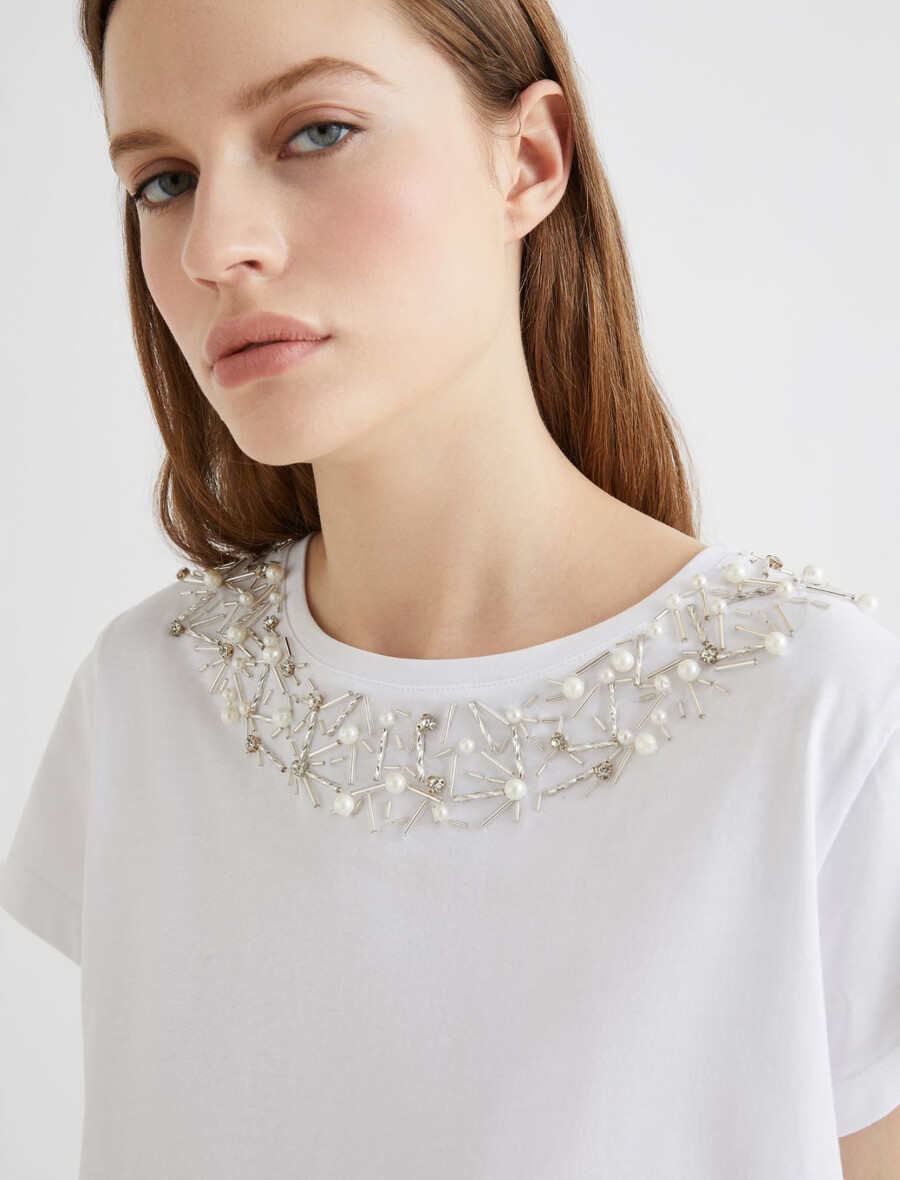 maglietta crystal - bianca