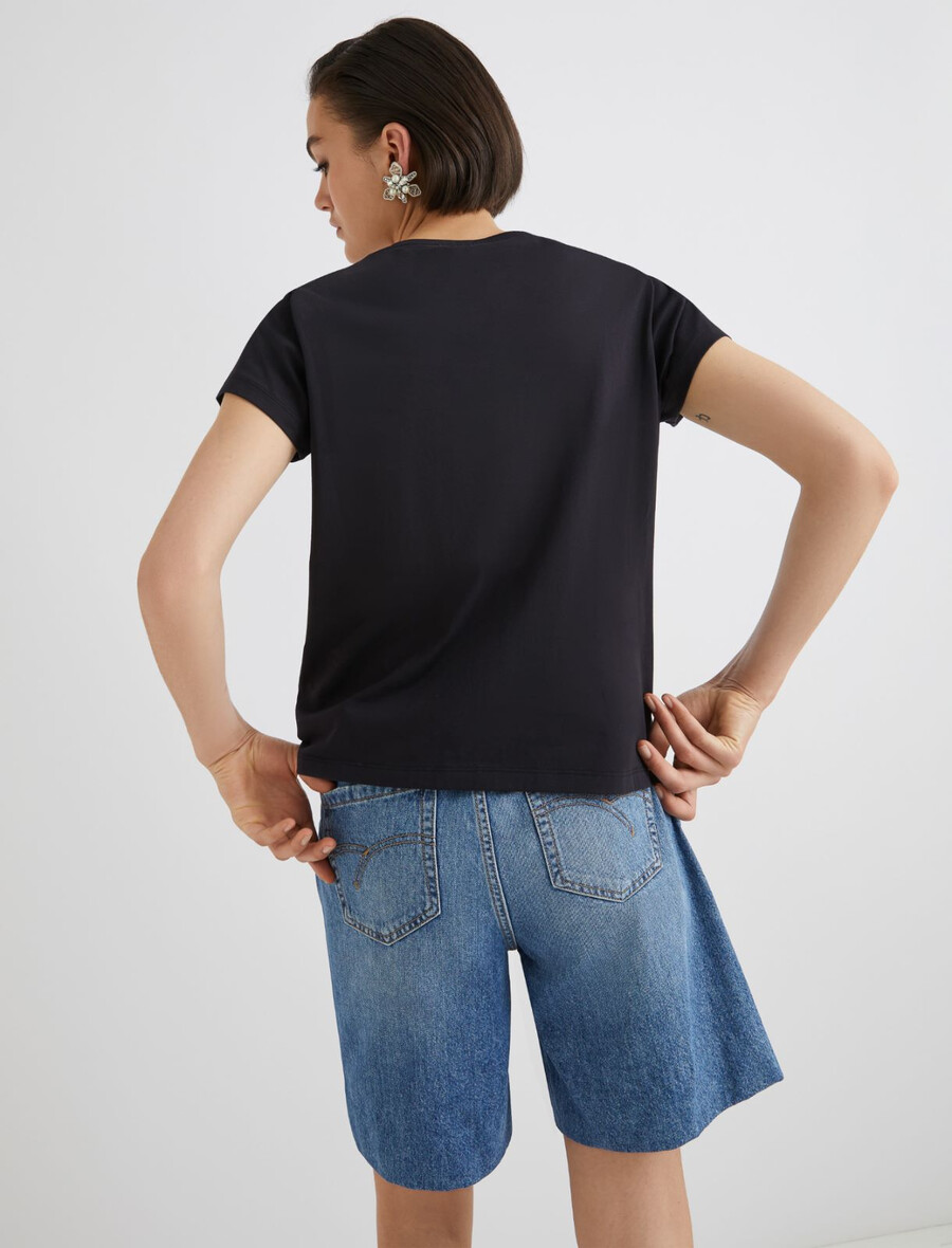 maglietta crystal - nera