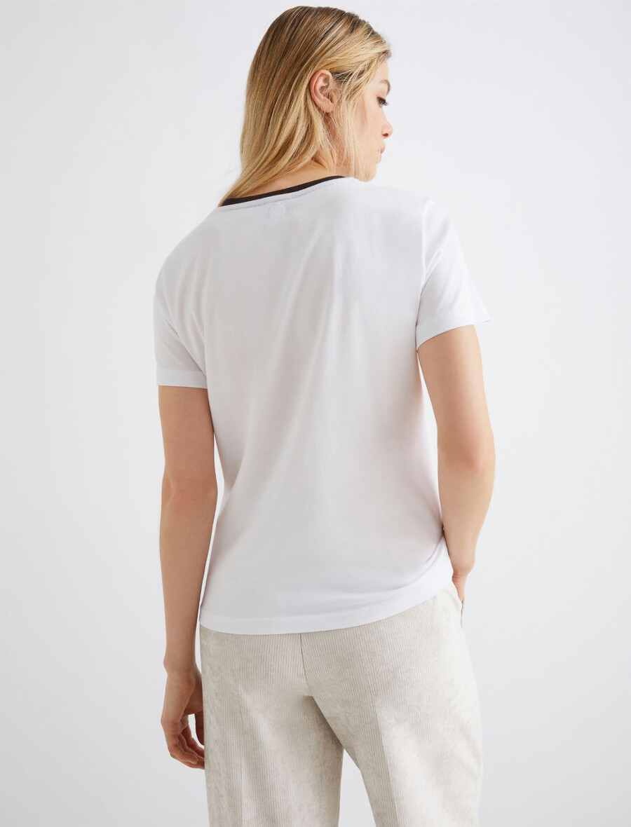 t-shirt stampata - bianco ottico