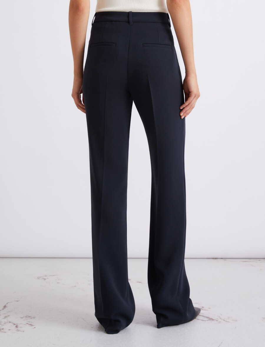 pantaloni in cady leggermente svasati - navy