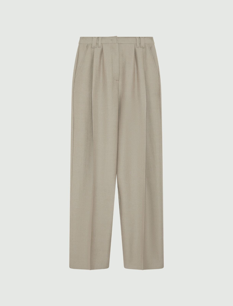 pantaloni a gamba larga - grigio chiaro