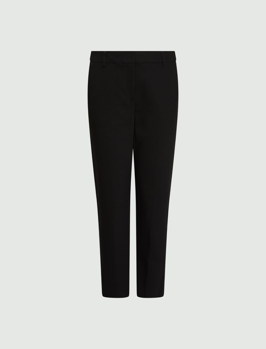 pantaloni chino in cotone elasticizzato - nero