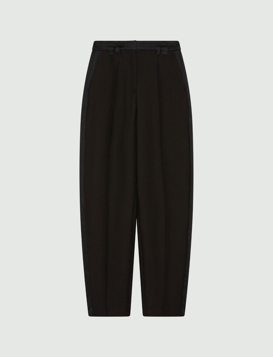 pantaloni a gamba a botte - nero