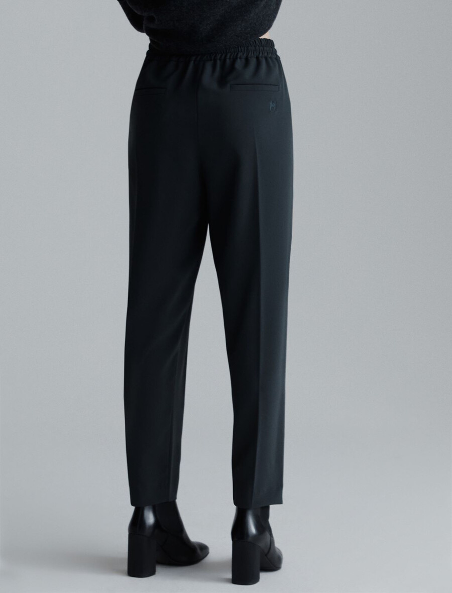 pantaloni da jogging in twill elasticizzato - grigio scuro