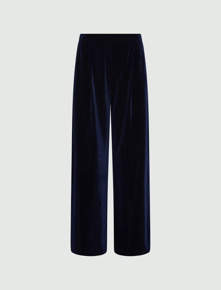 pantaloni in velluto - midnightblue