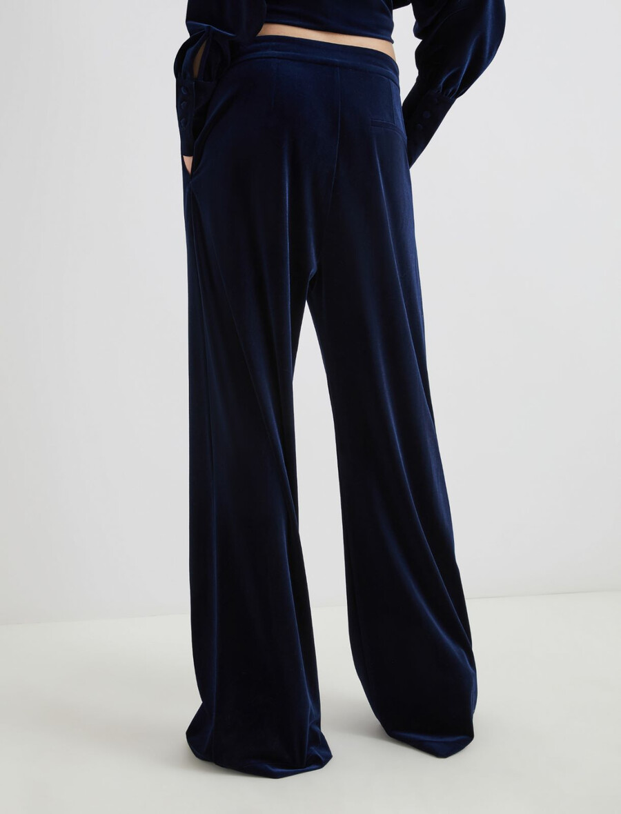 pantaloni in velluto - midnightblue