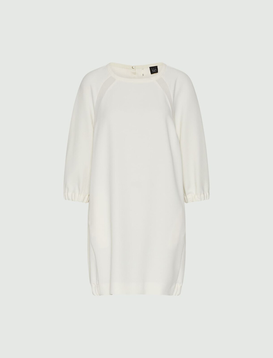 abito cocoon - bianco lana