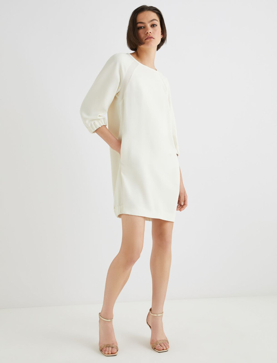 abito cocoon - bianco lana