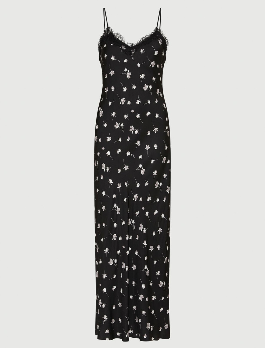 abito in viscosa - nero