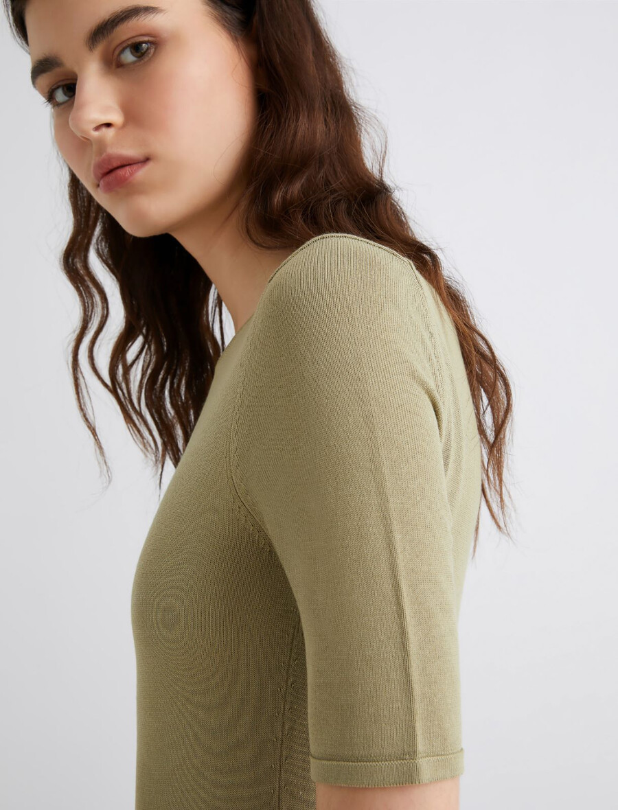 abito lungo in viscosa - sage