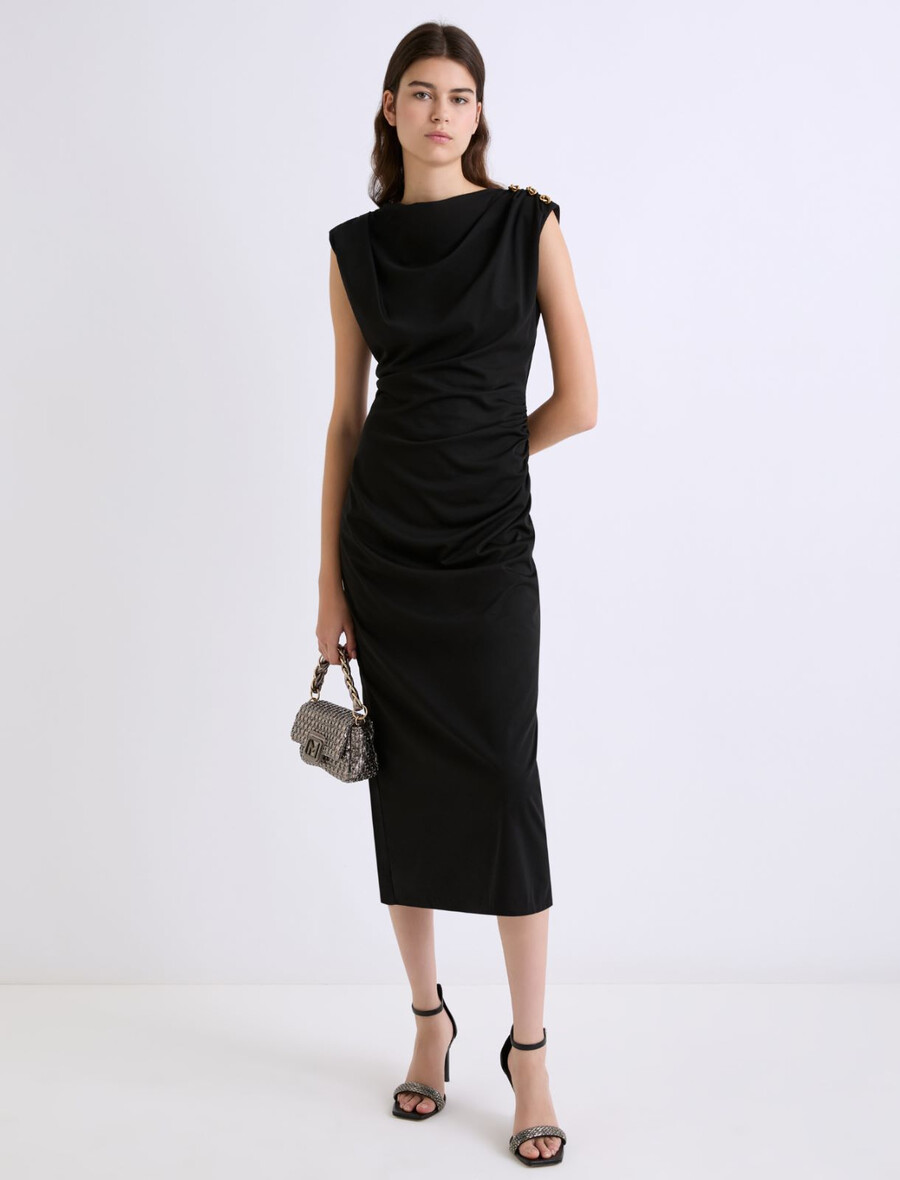 abito in jersey slim fit - nero