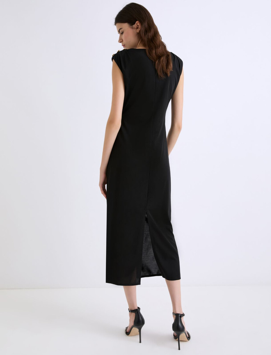 abito in jersey slim fit - nero