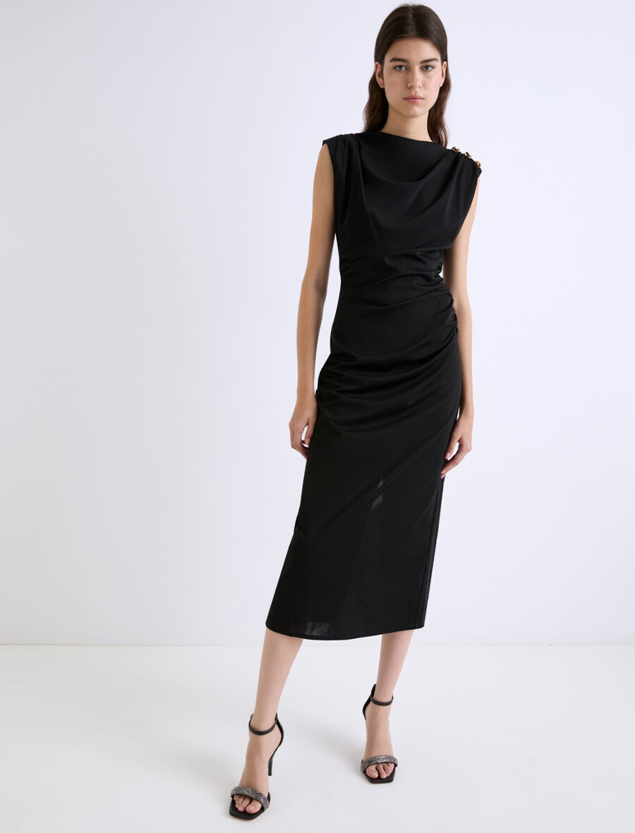 abito in jersey slim fit - nero