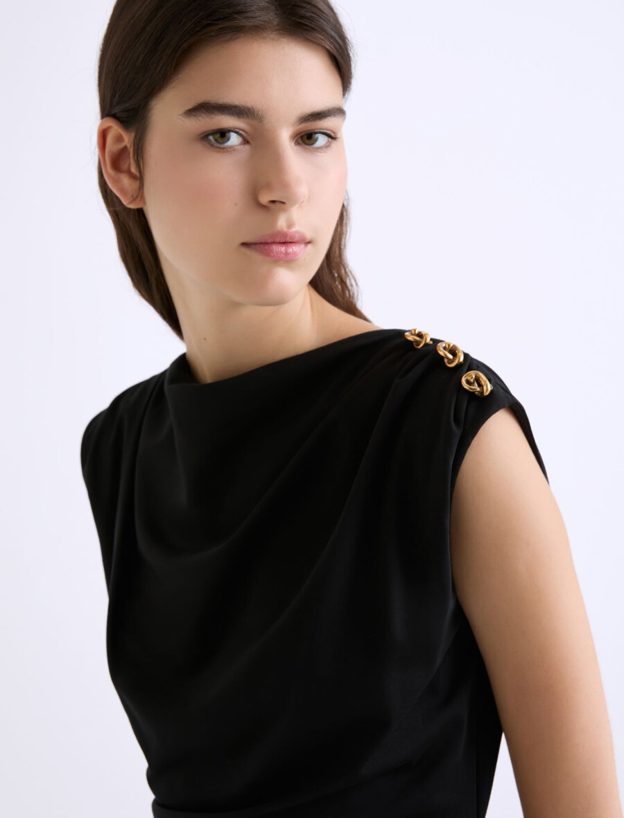 abito in jersey slim fit - nero